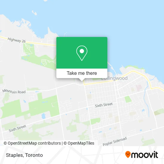 Staples map