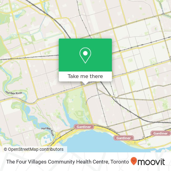 The Four Villages Community Health Centre map