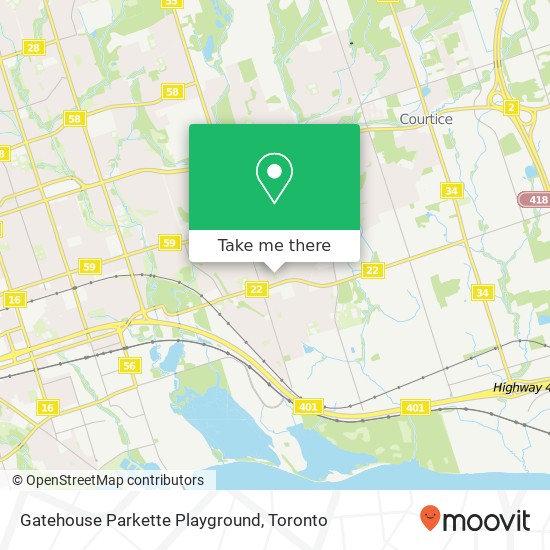 Gatehouse Parkette Playground map
