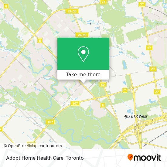 Adopt Home Health Care map