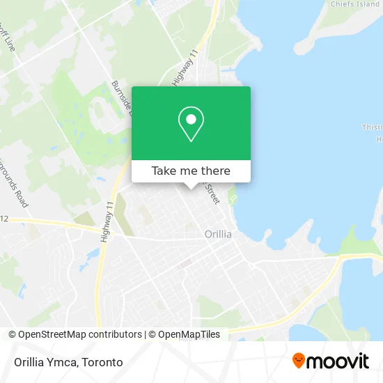 Orillia Ymca map