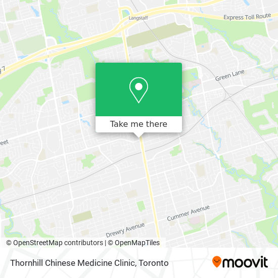Thornhill Chinese Medicine Clinic map