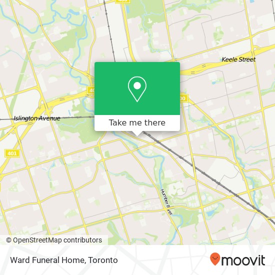 Ward Funeral Home map