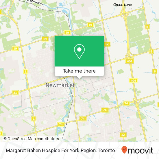 Margaret Bahen Hospice For York Region map