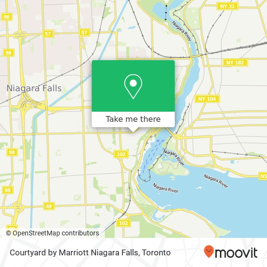 Courtyard by Marriott Niagara Falls map