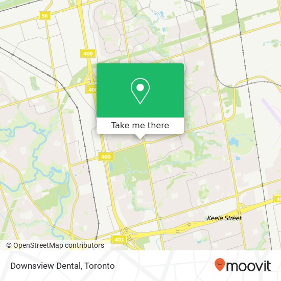 Downsview Dental map