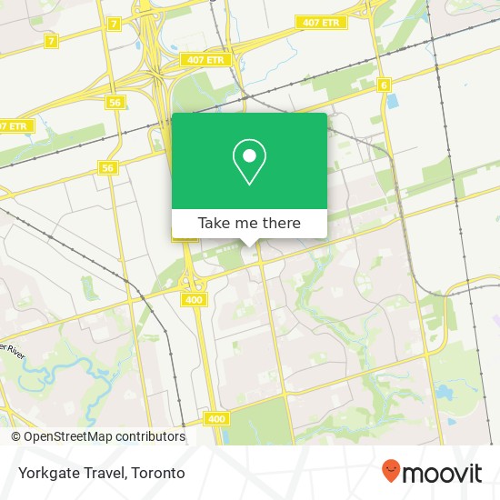 Yorkgate Travel map