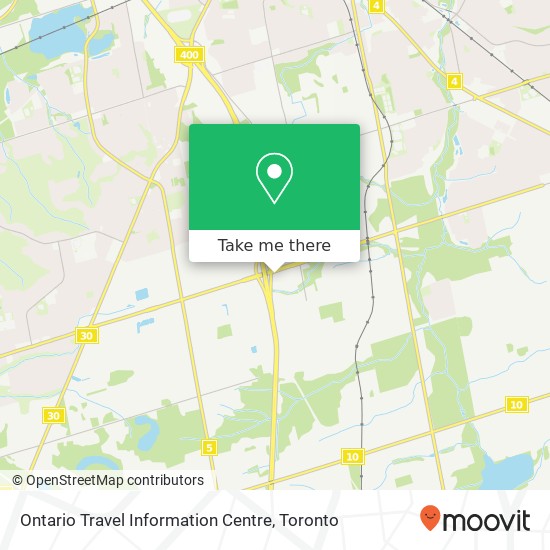 Ontario Travel Information Centre plan