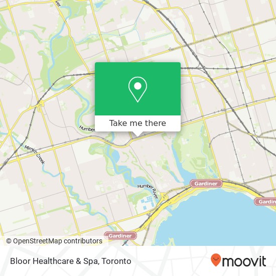 Bloor Healthcare & Spa map