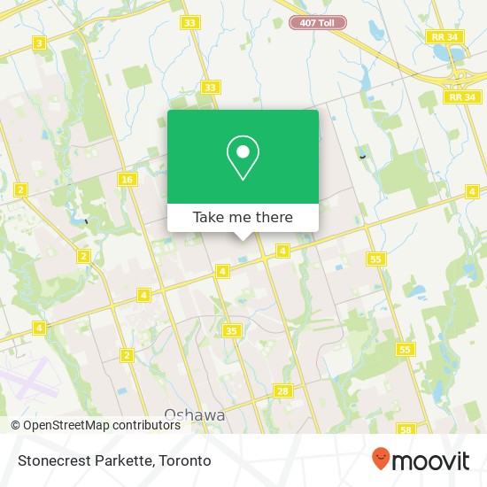 Stonecrest Parkette map