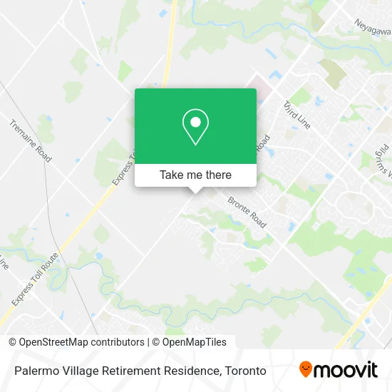 Palermo Village Retirement Residence map