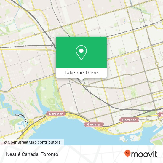 Nestlé Canada map