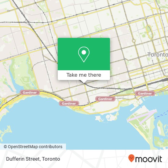 Dufferin Street map