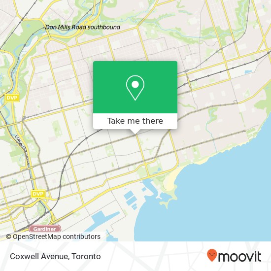 Coxwell Avenue plan