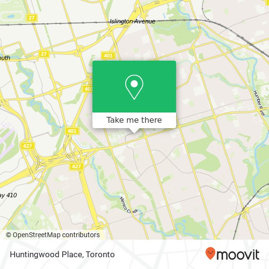 Huntingwood Place map