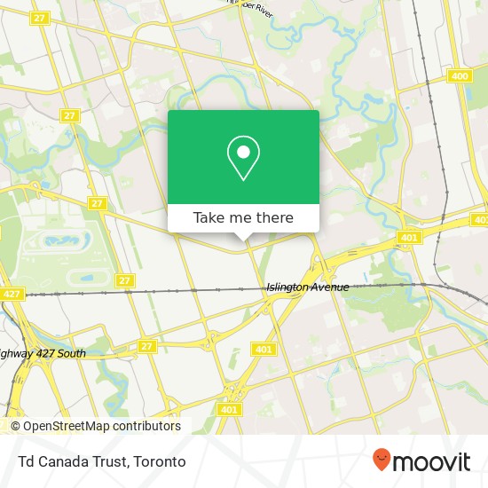 Td Canada Trust map