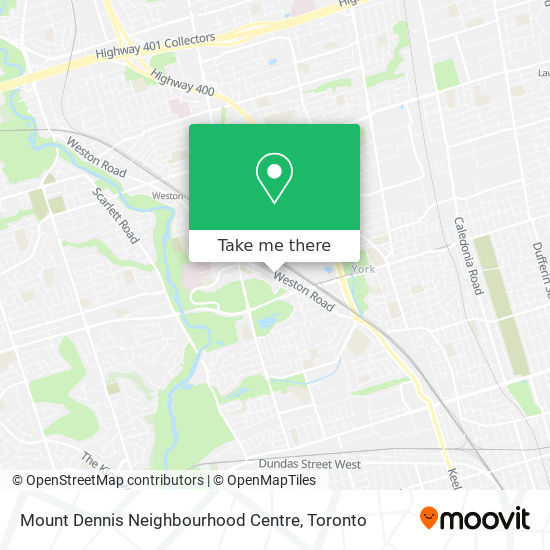 Mount Dennis Neighbourhood Centre map