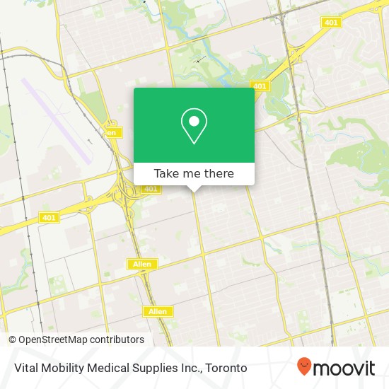 Vital Mobility Medical Supplies Inc. map
