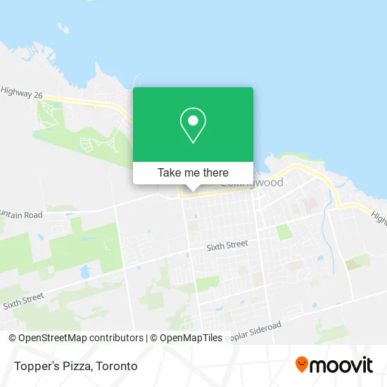 Topper's Pizza map