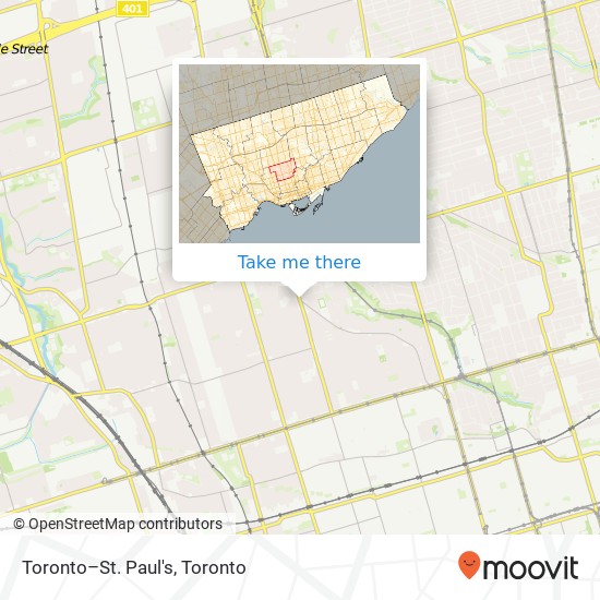 Toronto–St. Paul's map