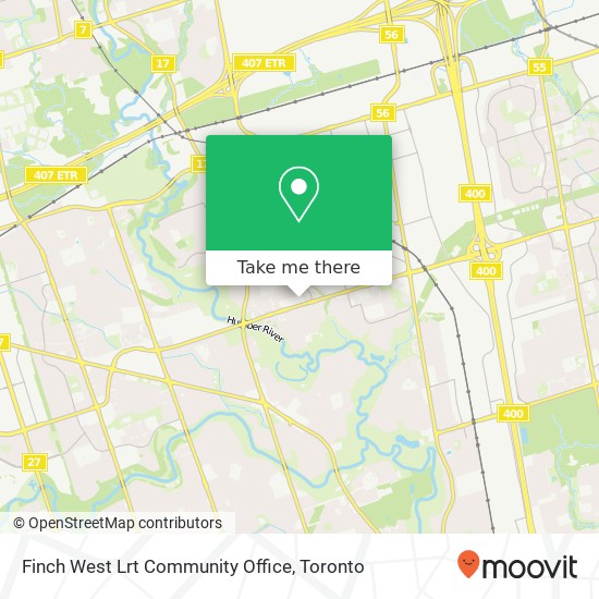 Finch West Lrt Community Office map