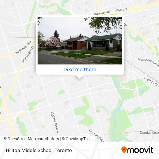 Hilltop Middle School map