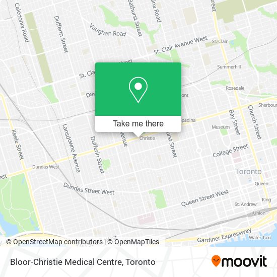 Bloor-Christie Medical Centre map