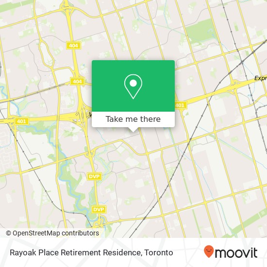 Rayoak Place Retirement Residence map