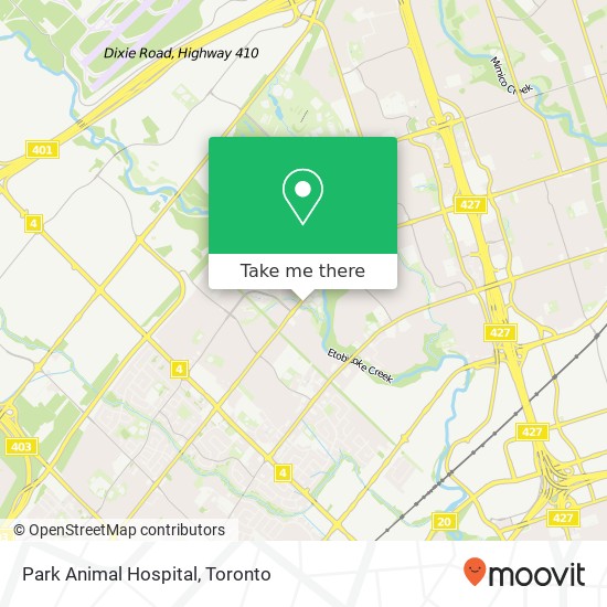 Park Animal Hospital map
