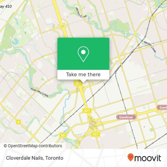 Cloverdale Nails map