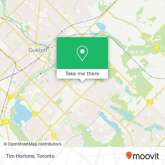 Tim Hortons map