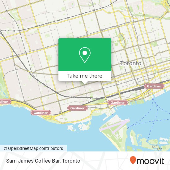 Sam James Coffee Bar map