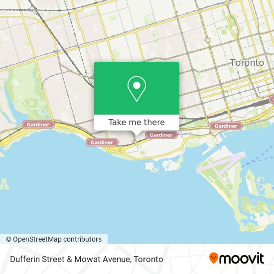 Dufferin Street & Mowat Avenue plan