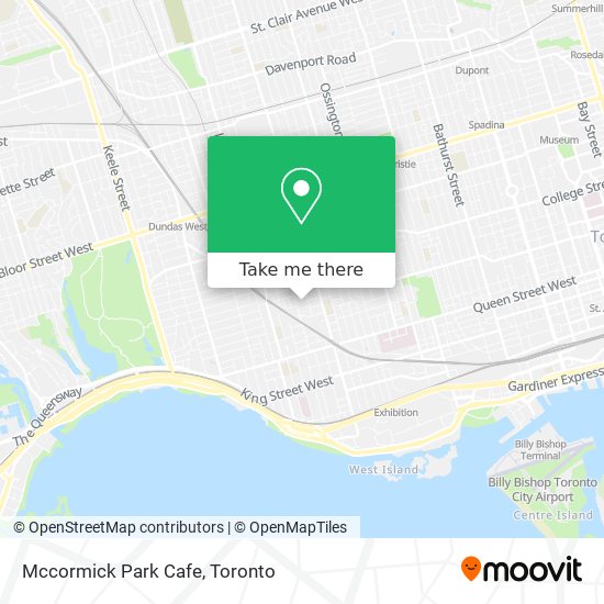 Mccormick Park Cafe map