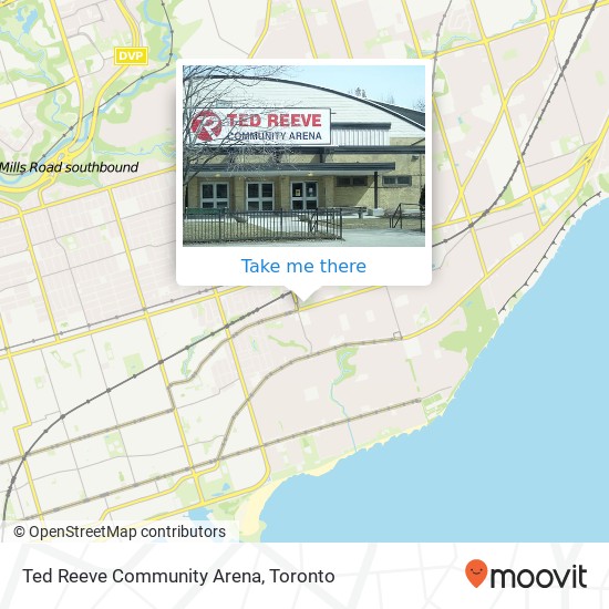 Ted Reeve Community Arena map