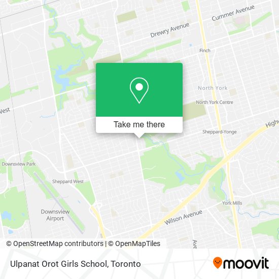 Ulpanat Orot Girls School map