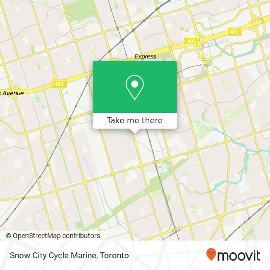 Snow City Cycle Marine map