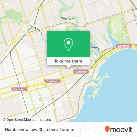 Humberview Law Chambers map