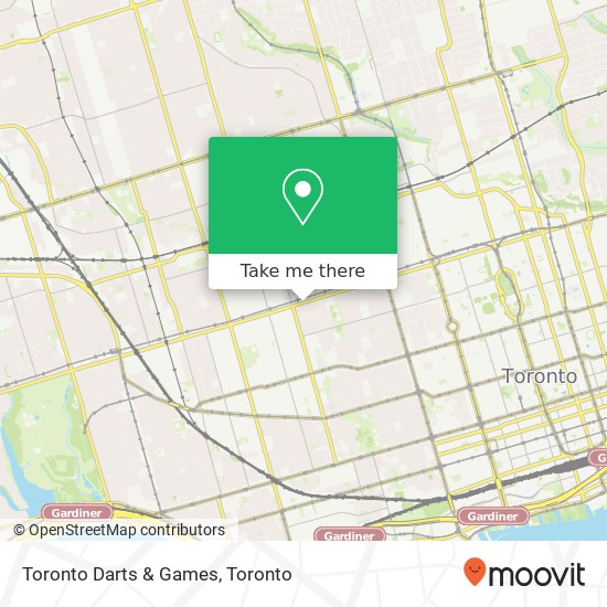 Toronto Darts & Games map