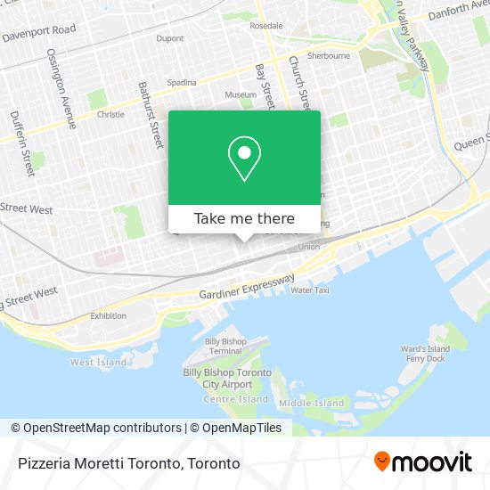 Pizzeria Moretti Toronto map