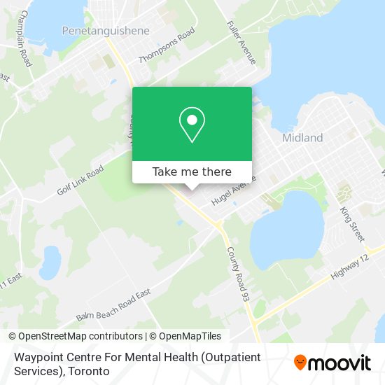 Waypoint Centre For Mental Health (Outpatient Services) map