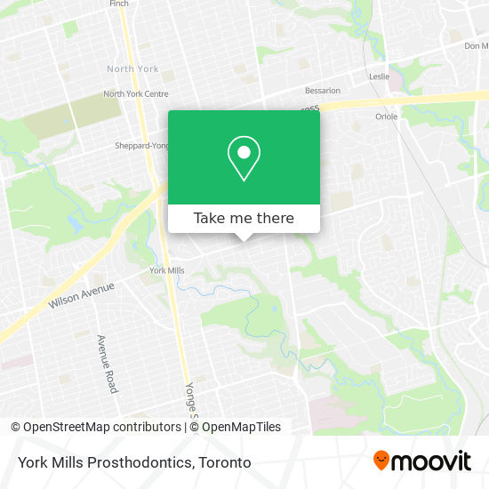 York Mills Prosthodontics map