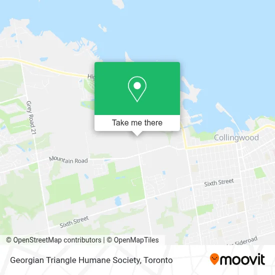 Georgian Triangle Humane Society map