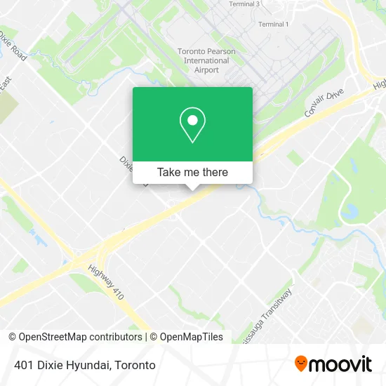 401 Dixie Hyundai map