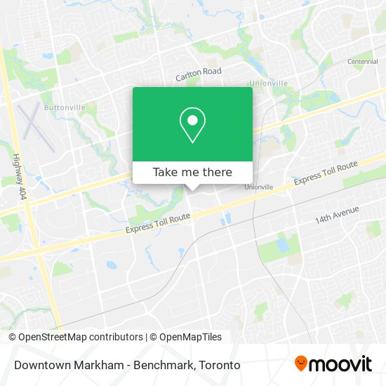 Downtown Markham - Benchmark map