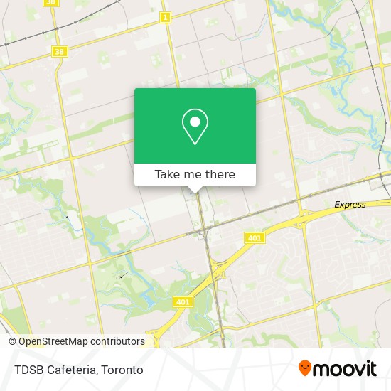 TDSB Cafeteria map