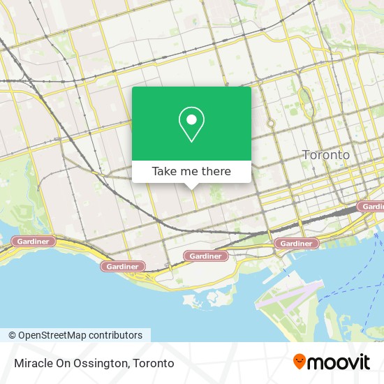 Miracle On Ossington map