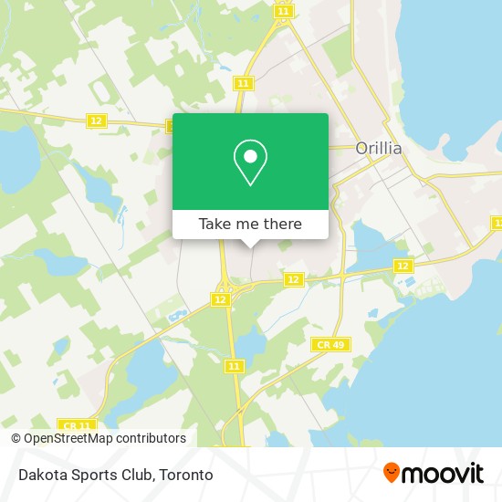 Dakota Sports Club map