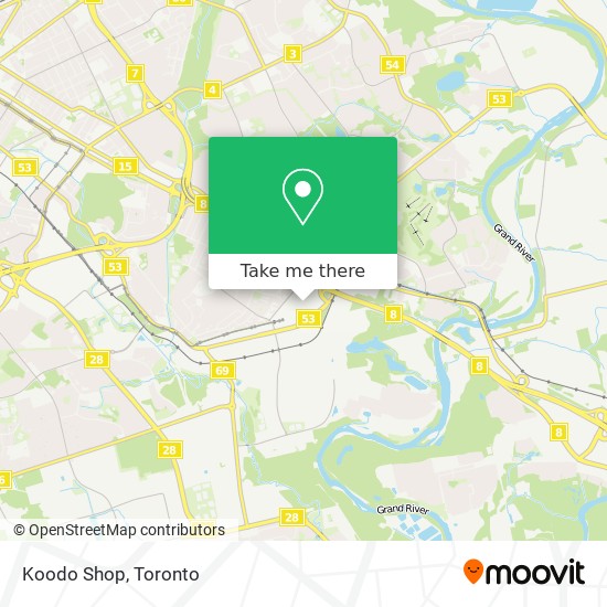 Koodo Shop map