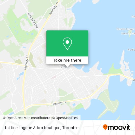 tnt fine lingerie & bra boutique map